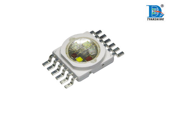 China High Bright Multchip Led With 6in1 RGBWIY , 10W High Power LED supplier